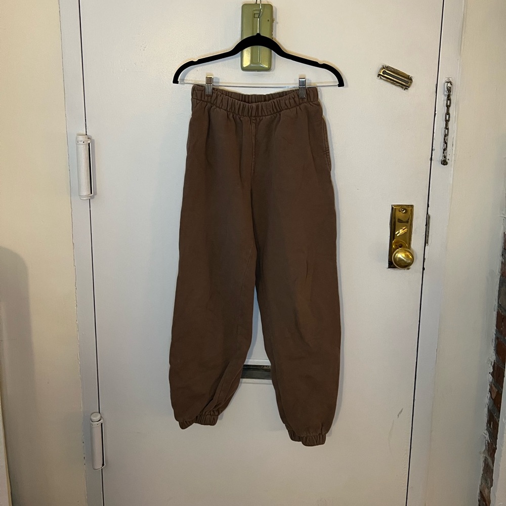 brandy melville brown sweatpants